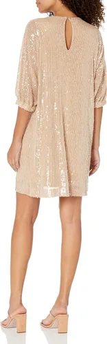 Vista 2 de Trina Turk Vestido tipo camiseta de lentejuelas para mujer