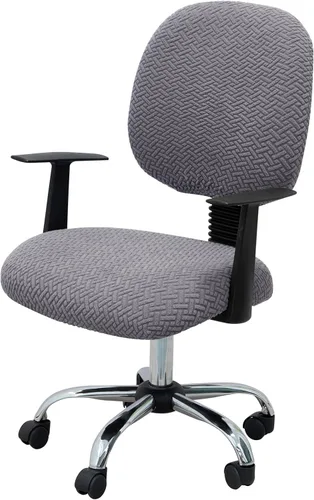 Vista 13 de MIFXIN - Fundas elásticas para silla de oficina de Jacquard, 2 piezas para sillas de escritorio o de la computadora, protector universal