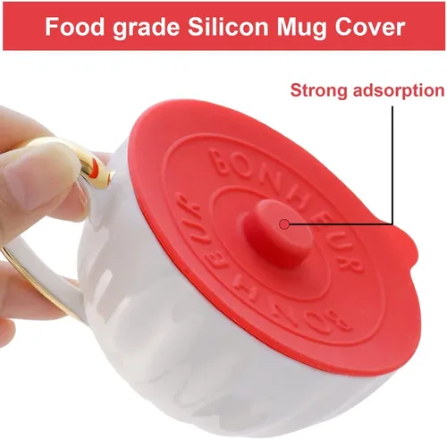 Vista 2 de JOGILBOY Taza universal de silicona de grado alimenticio, 3 unidades, tapa hermética, tapa hermética, bebidas calientes y frías, tapa antipolvo, a