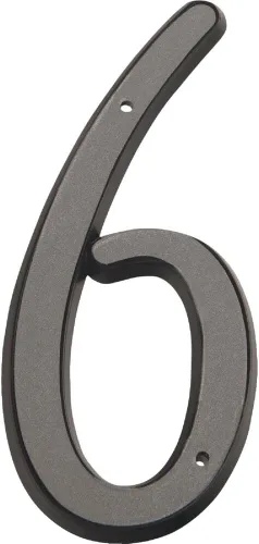 Vista 10 de Hy-Ko Número clásico de plástico reflectante negro de 4 pulgadas, números elevados modernos para casa exterior, marcado cómodo y duradero