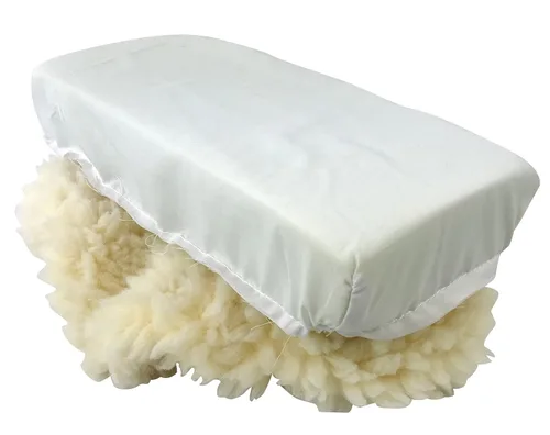 Vista 4 de KneeRover Cojín de felpa sintética de piel de oveja de lujo para patineta, accesorio para rodillera, con acolchado de espuma gruesa y cómoda, se