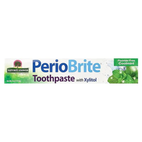 Vista 2 de Nature's Answer Pasta de dientes Periobrite, 4 onzas Blanquea los dientes Refresca el aliento Elimina la placa Minimiza la boca seca