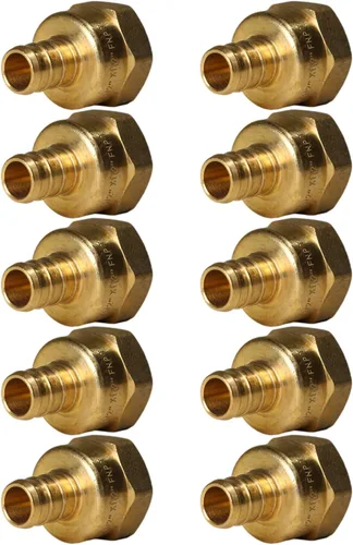 Vista 20 de XFITTING 1 pulgada Pex x 1 pulgada Adaptador Femenino NPT, 23-4-3=2X, 2 Piezas