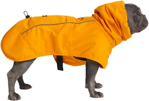 Vista 31 de Spark Paws - Chaqueta impermeable para perros, resistente al viento, para perros pequeños, medianos, grandes y extragrandes, traje reflectante