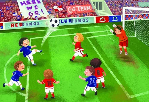 Vista 3 de EuroGraphics Rompecabezas de 60 piezas de la liga junior de fútbol (caja pequeña)