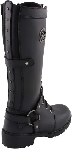 Vista 4 de Milwaukee Leather MBL9380 - Botas de cuero negras 'Jane' de 15 pulgadas para mujer
