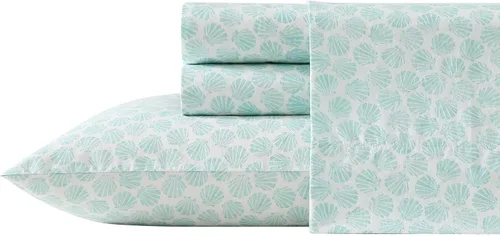 Vista 22 de Laura Ashley - Juego de sábanas individual, ropa de cama de percal de algodón fresca y suave con bolsillos profundos, ligera para comodidad durante