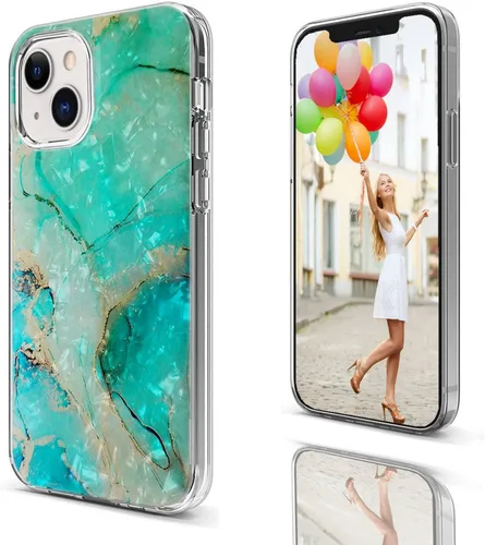 Vista 3 de Funda protectora completa para iPhone 14 Plus para mujeres, niñas y hombres, funda protectora completa a prueba de golpes, delgada, suave de TPU
