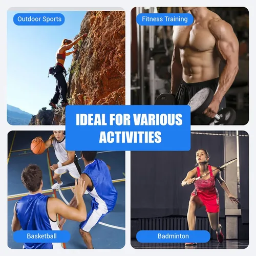 Vista 6 de Codera para tendinitis para hombres, manga de compresión de codo ajustable, codos de túnel cubital, esguinces de lesiones deportivas