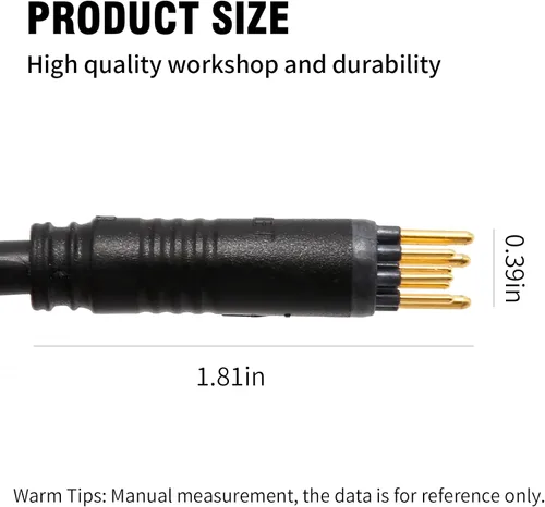 Vista 6 de Conector de cable Ebike 9 Pin 23.6 in Cable de motor macho Adaptador de motor eléctrico de bicicleta con sensor Hall Piezas de conversión Ebike