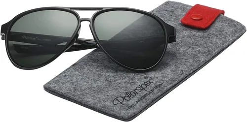 Vista 2 de PolarSpex Gafas de sol clásicas unisex polarizadas ultraligeras y flexibles de aviador