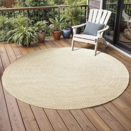 Vista 19 de BNM - Alfombra ovalada bohemia para interiores y exteriores con patrón trenzado sólido, perfecta para patio trasero, patio, oficina, sala de estar