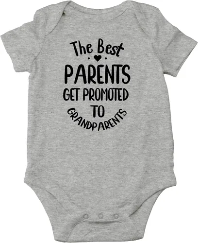 Vista 13 de CBTwear The Best Parents Get Promoted to Grandparents Baby Bodysuit - Divertido traje infantil - Humor infantil