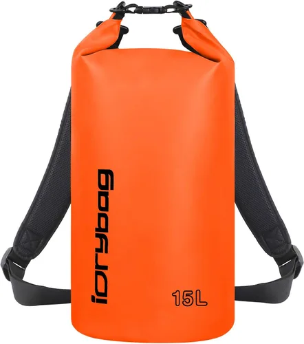 Vista 21 de IDRYBAG Bolsa seca para kayak impermeable 2L/5L/10L/15L/20L, pequeña bolsa impermeable para navegación