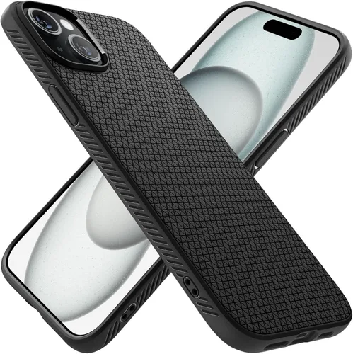 Vista 45 de Spigen Liquid Air - Funda diseñada para iPhone 11 (2019), color negro mate