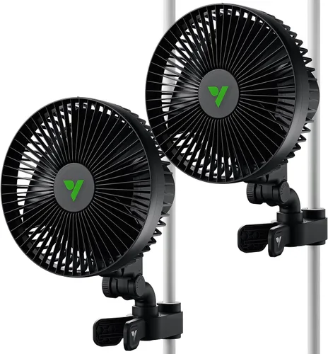 Vista 7 de VIVOSUN Ventilador AeroWave A6 con clip para tienda de cultivo, ventilador