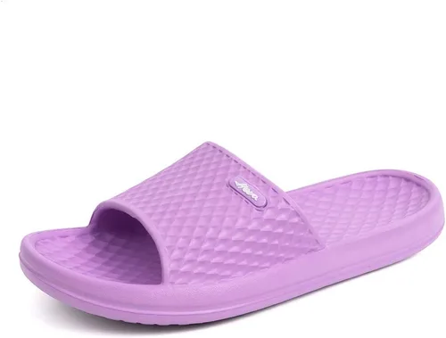 Vista 21 de FUNKYMONKEY - Sandalias de baño para mujer, sandalias para el interior del hogar, playa, antideslizantes