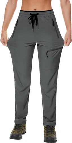 Vista 5 de SPECIALMAGIC Womens Hiking Pants Lightweight Quick Dry Cargo Pants Water Resistant Travel Work Pant
