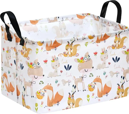 Vista 23 de Cesta Rectangular de Regalo, Cesta de Almacenamiento para Guardería, Cesto de Ropa Sucia, Caja de Almacenamiento y Contenedores para Ropa del Hogar