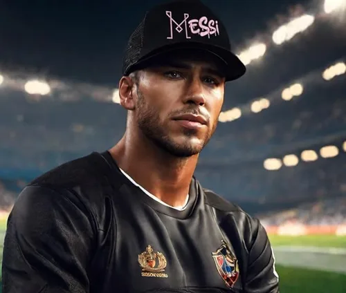 Vista 5 de ALLNTRENDS Miami 10 Trucker Hat Miami Soccer Gorra bordada