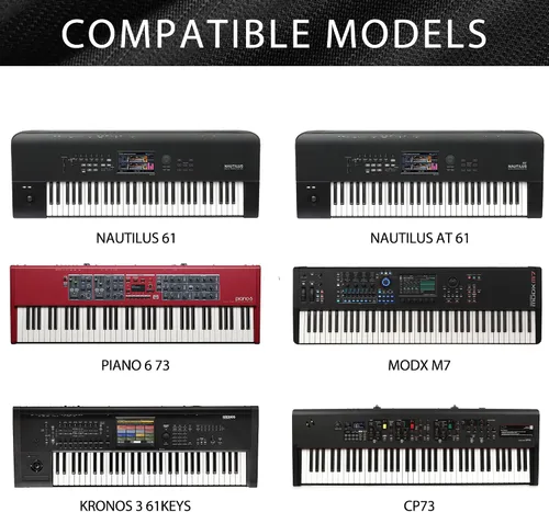 Vista 7 de Musiin Funda de teclado prémium de 73 teclas compatible con KORG Grandstage