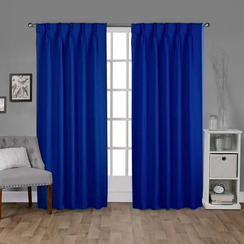 Vista 16 de Par de paneles de cortinas plisadas de doble pellizco para ventana (con 2 paneles combinados, 42 pulgadas de ancho x 45 pulgadas de largo)