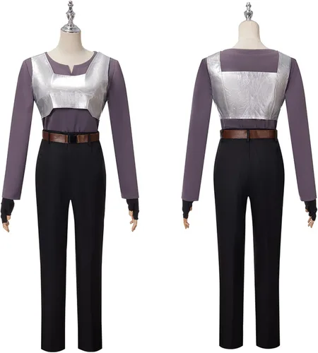 Vista 5 de MIAOCOS Anime Sword Art Online Kirigaya Kazuto Kirito - Disfraz de cosplay de Hallween para fiesta, abrigo, chaqueta y pantalones para mujer