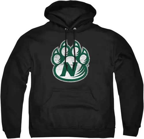Vista 136 de Distressed College Primary Logo Adult Pullover Hoodie Collection 1 Universidad Estatal de Albany