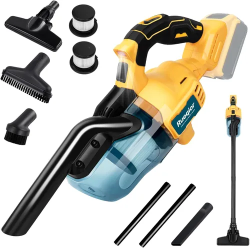 Vista 8 de Aspiradora inalámbrica compatible con batería DeWalt de 20 V, aspiradora 5 en 1 sin escobillas con potente motor de 50 KPA y 500 W, aspiradora