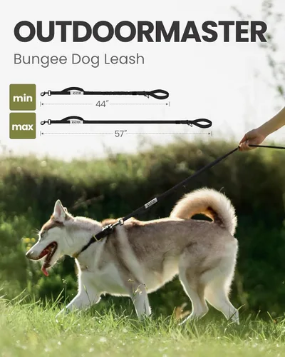 Vista 3 de Correa de cuerda elástica para perros Outdoormaster; para mayor seguridad y comodidad de su perro., M