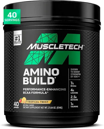 Vista 8 de MuscleTech BCAA Amino Acids + Electrolyte Powder, Strawberry Watermelon