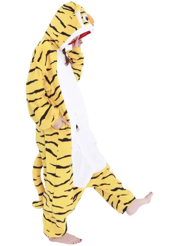 Vista 14 de Pijama Kigurumi de Tigre para Adulto Multicolor