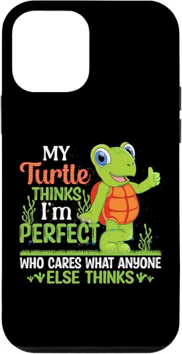 Vista 16 de My Turtle Thinks I'm Perfect Who Cares What Tortoise Case for iPhone 16