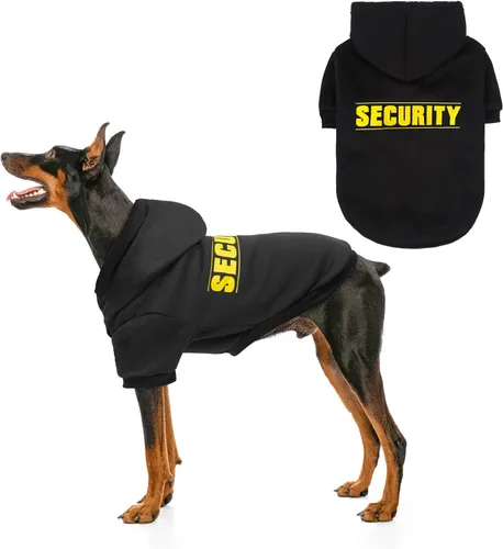 Vista 15 de SCENEREAL Sudaderas con capucha de seguridad para perros de tamaño pequeño, mediano y grande, ropa de felpa cepillada con gorro, abrigo de algodón