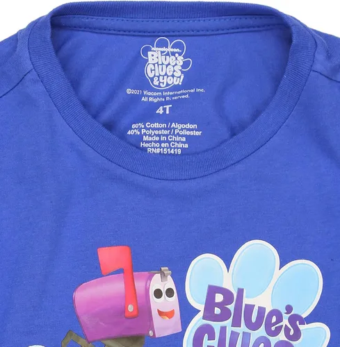 Vista 5 de Nickelodeon Blues Clues You - Camiseta de manga larga para niños pequeños