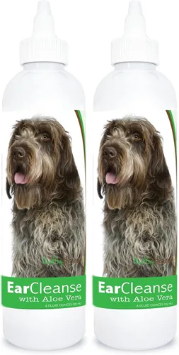 Vista 4 de Healthy Breeds - Limpiador de oídos con aloe vera - Formulado por veterinarios para desodorizar, limpiar, secar y acidificar el canal auditivo