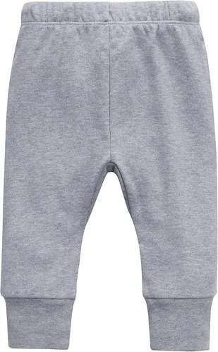 Vista 6 de O2 BABY Pantalones deportivos unisex de algodón orgánico para bebé, leggings para niños pequeños, paquete de 3 pantalones de gateo de 0 a 24 meses