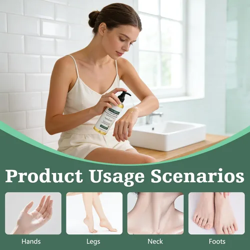 Vista 6 de 2 aceites de colágeno hidratante para el cuerpo y después de la ducha, aceite corporal hidratante antienvejecimiento, ligero no graso para mujeres