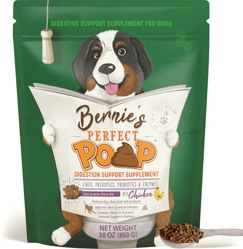 Vista 17 de Suplemento Perfecto para Popó, Digestión y Salud General para Perros: Fibra, Prebióticos, Probióticos y Enzimas Alivian las Condiciones Digestivas