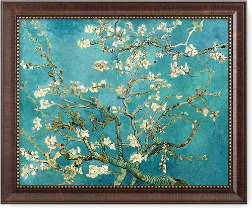 Vista 83 de Serie de pinturas de Vincent Van Gogh (favoritos). Reproducción de arte clásico de Van Gogh, impreso en lienzo, Algodón, Almond Blossom, 16x20