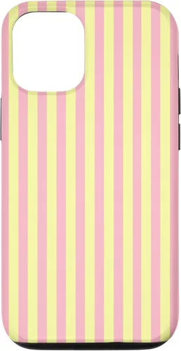 Vista 28 de Funda para iPhone 17 con rayas verticales amarillas y rosadas