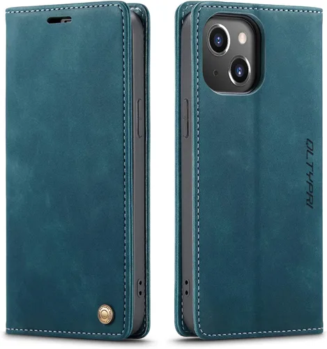 Vista 22 de QLTYPRI Para iPhone Air Case Wallet Con Tarjetero, Vintage PU Cuero Kickstand Cierre Magnético A Prueba De Golpes Folio Libro Funda Para IPhone 17