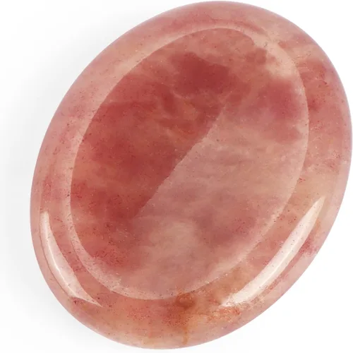 Vista 20 de Artistone Juego de 2 piedras de sangre africanas para el pulgar, piedras curativas naturales pulidas para chakras, para aliviar el estrés