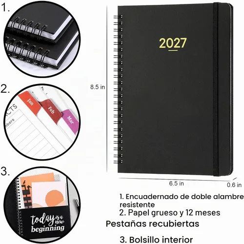 Vista 3 de Agenda 2027 – Agenda 2027 semanal y mensual de enero de 2027 a diciembre
