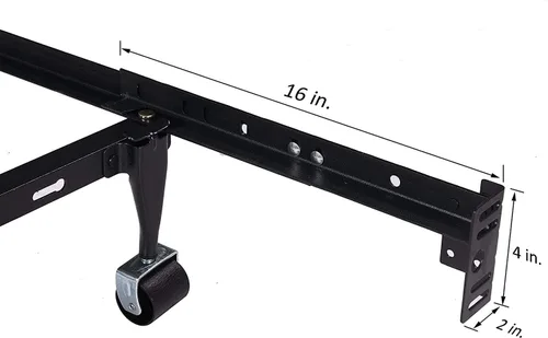 Vista 2 de Juego de soportes de extensión para pie de cama - Kit de accesorios - Apto para camas twin, full, queen o king