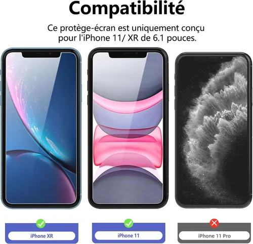 Vista 169 de NEW'C Paquete de 3 protectores de pantalla de privacidad para iPhone Air/iPhone 17 Air (6.5 pulgadas), película de vidrio templado antiespía