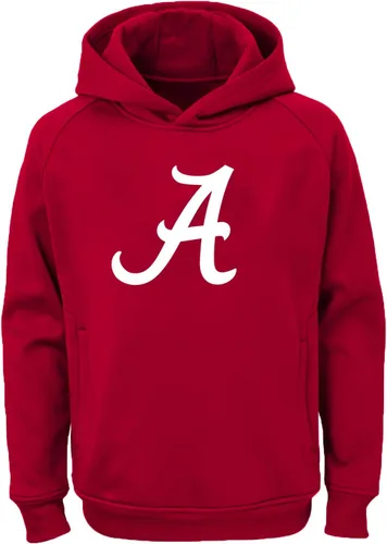 Vista 31 de NCAA Youth 8-20 Team Color Performance Primary Logo Sudadera con capucha Aburn Tigers Armada