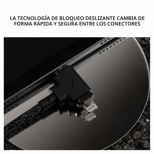 Vista 7 de Native Union Cable de correa Duo – Cable de carga universal trenzado ultra fuerte de 5 pies – Fabricado con materiales reciclados – Conectores 2