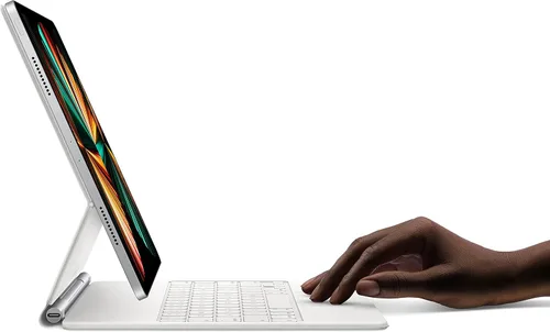 Vista 7 de Apple Magic Keyboard: funda con teclado para iPad Pro de 11 pulgadas (1ª, 2ª, 3ª, 4ª generación) y iPad Air (4ª, 5ª gen.), gran experiencia de Blanco