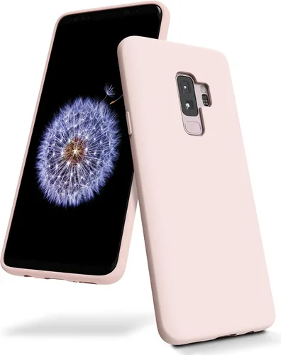 Vista 9 de GOOSPERY Funda de silicona líquida para Galaxy S9 Plus (2018) Silky-Soft Touch Full Body Protection Funda a prueba de golpes con forro de microfibra
